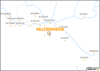 map of Majza‘ah Naşīb