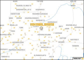 map of Maka Bala Mana