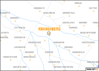 map of Makadibeng