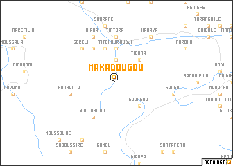 map of Makadougou