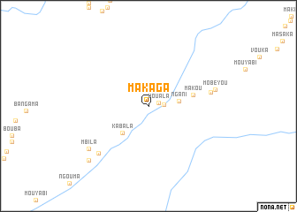 map of Makaga