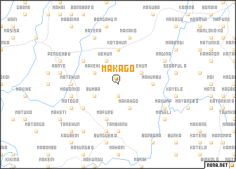 map of Makago