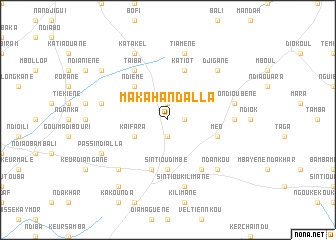 map of Maka Handalla