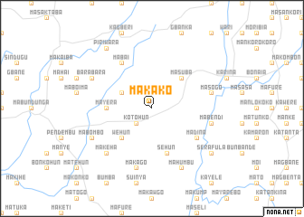 map of Makako