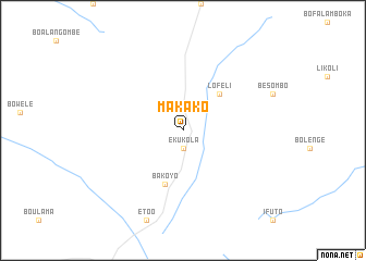 map of Makako