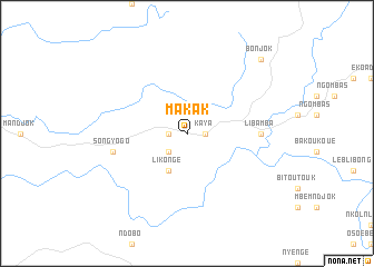 map of Makak
