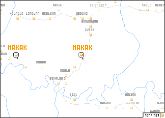 map of Makak