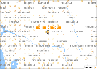 map of Makalandawa