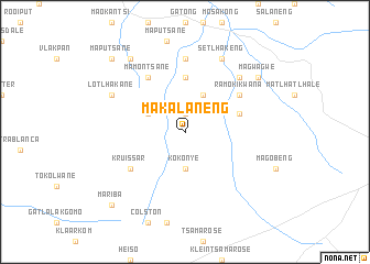 map of Makalaneng