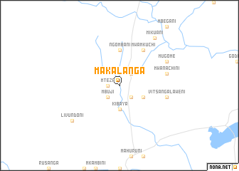 map of Makalanga