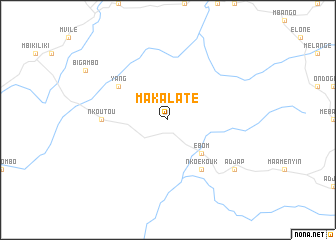 map of Makalaté