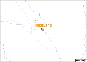 map of Makaleng