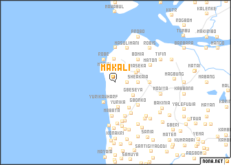 map of Makali