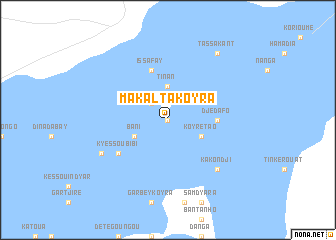 map of Makaltakoyra
