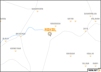 map of Makal