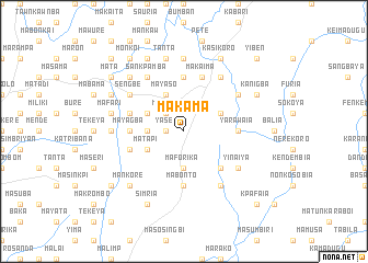 map of Makama