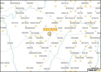 map of Makama