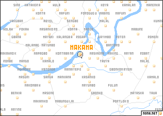 map of Makama