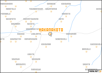 map of Makanakoto