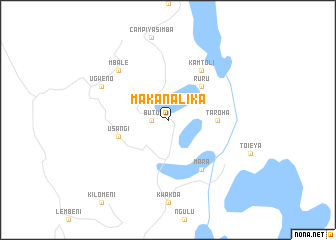 map of Makanalika