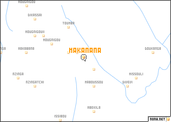 map of Makanana