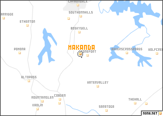 map of Makanda