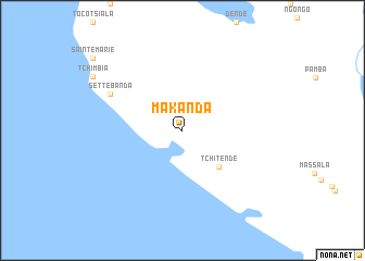 map of Makanda