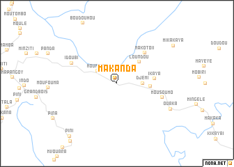 map of Makanda