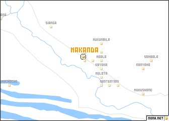 map of Makanda