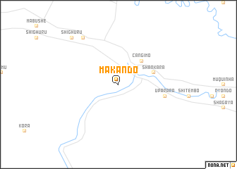 map of Makando