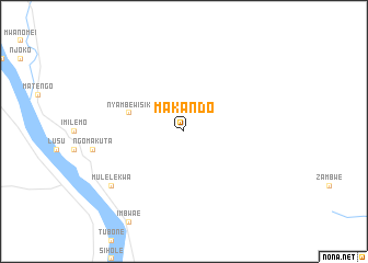 map of Makando