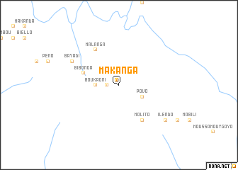 map of Makanga