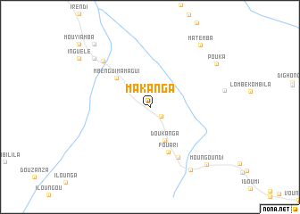 map of Makanga