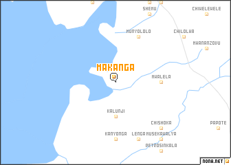 map of Makanga