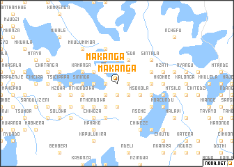 map of Makanga