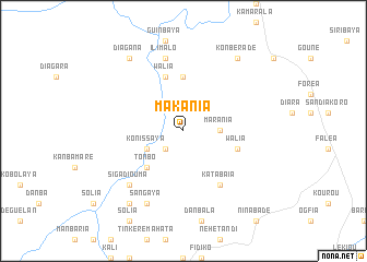 map of Makania