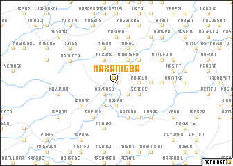 map of Makanigba