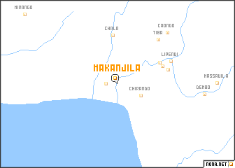 map of Makanjila