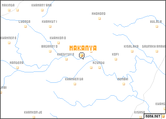 map of Makanya
