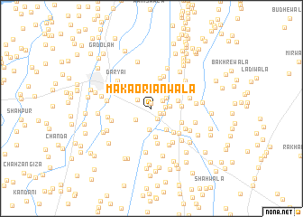 map of Makaoriānwāla