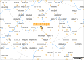 map of Makarabai