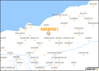 map of Makaracı