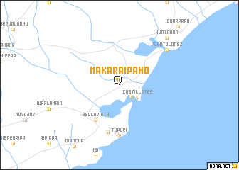 map of Makaraipaho