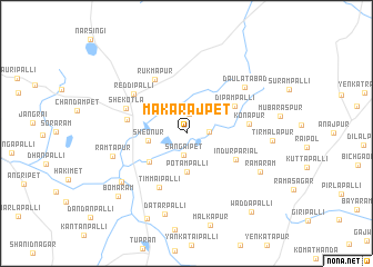 map of Makarājpet