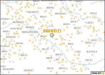 map of Makarići