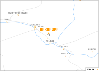 map of Makarova