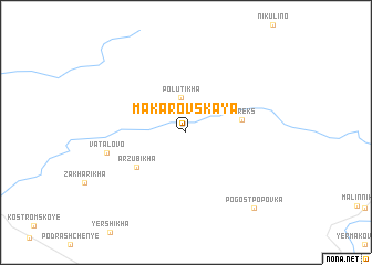 map of Makarovskaya