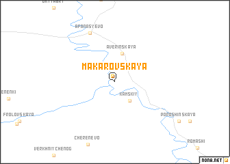 map of Makarovskaya