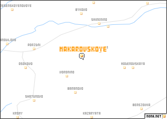 map of Makarovskoye