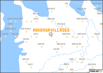 map of Makarup Villages